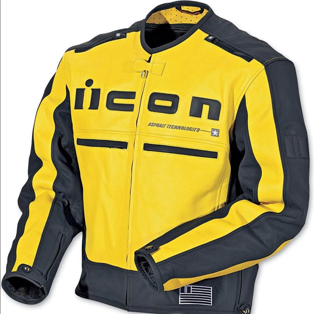 Icon Mens Motorhead Leather Motorcycle Jacket